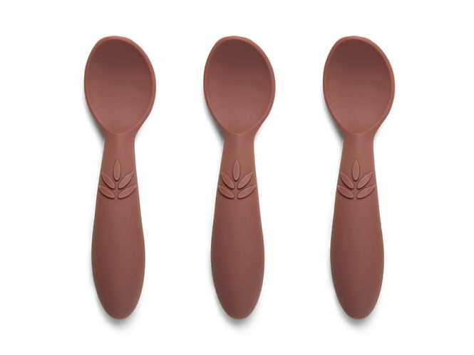 Hovedbilde Nuuroo Ella silikon skje 3 stk. - Mahogany